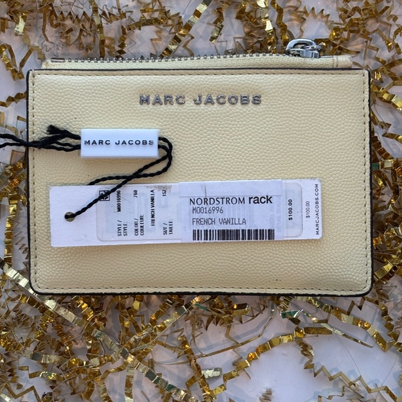 Marc Jacobs Wallet Cardholder in French Vanilla Leather - Picture 3 of 6